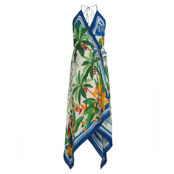 FARM Rio Dresses & Skirts - NWT Farm Rio Tropical Destination Handkerchief Cover-Up Maxi Dress